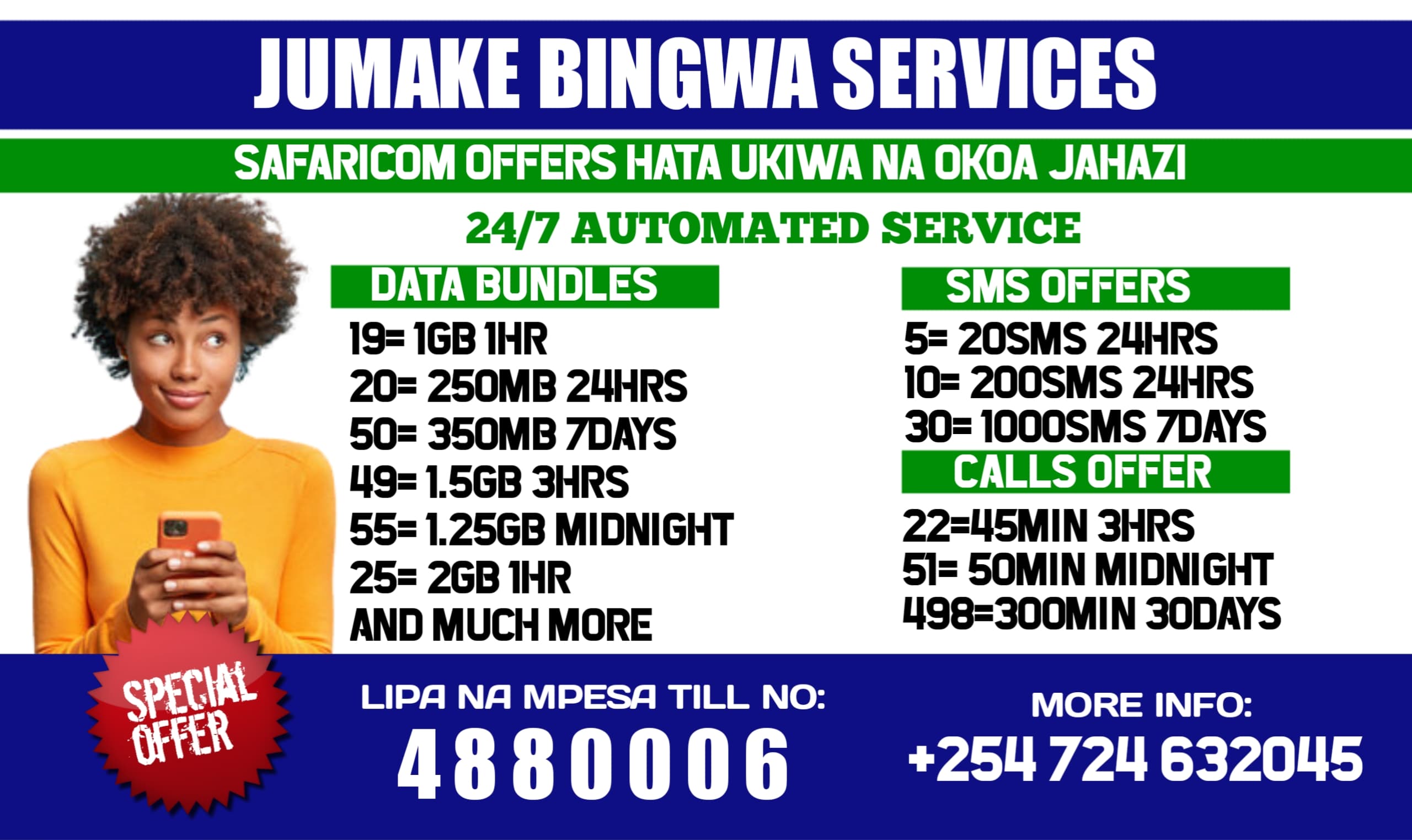 Experience Top-Notch Services at JumaKe Bingwa Sokoni!