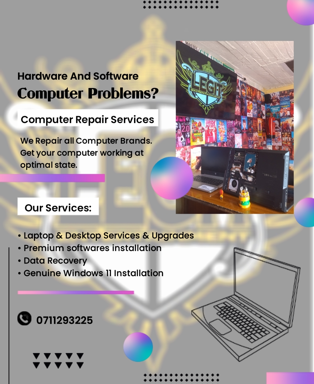 Exceptional Computer Repair Services at LEGIT ENT in Juja