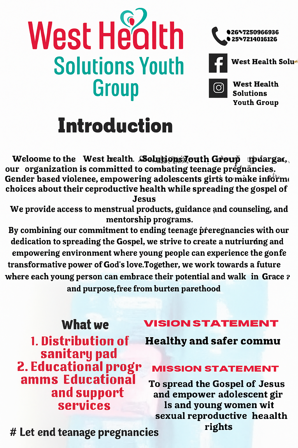A Memorable Experience with West Health Solution Youth Group in Nairobi