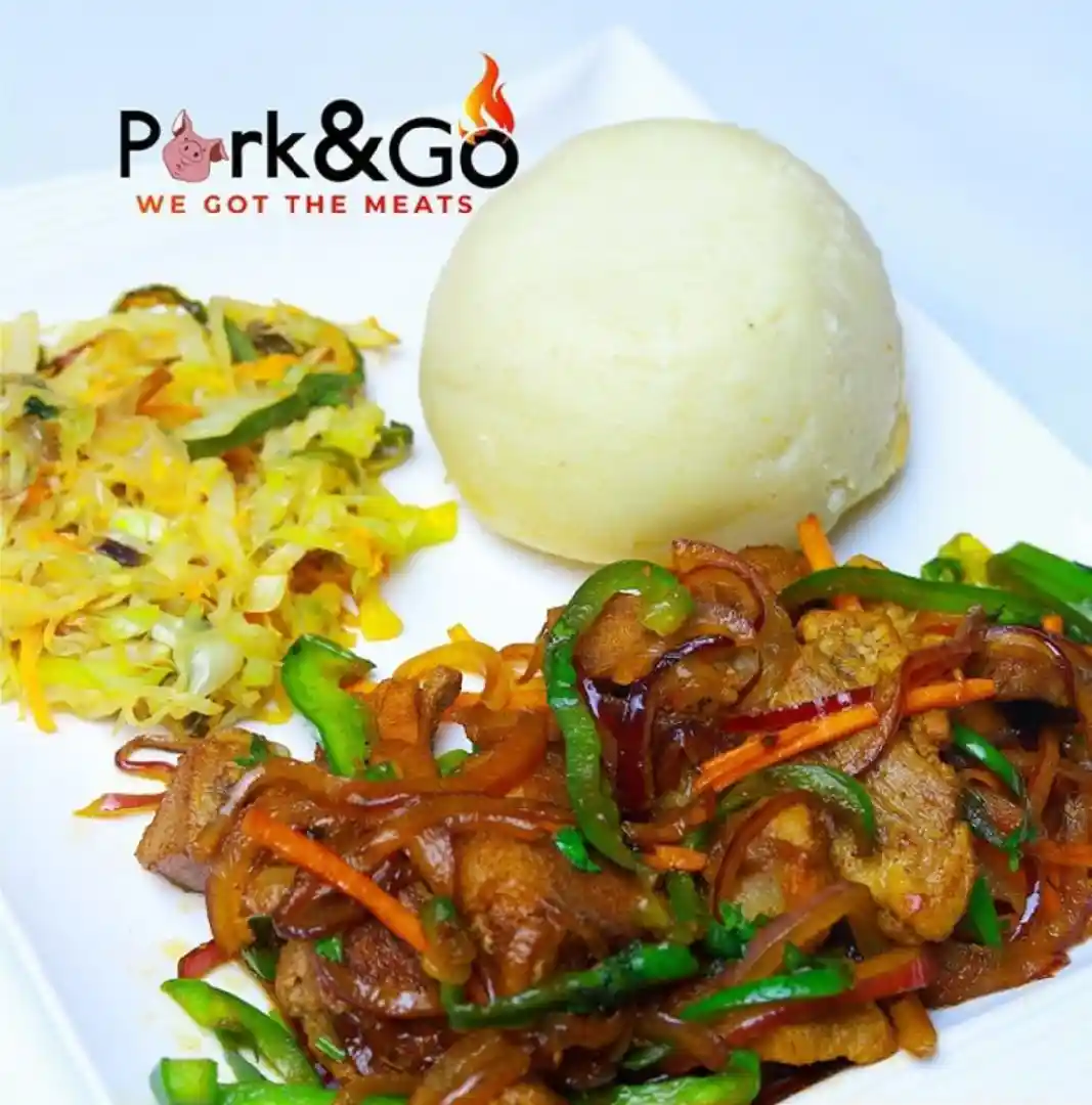 Ugali and Pork