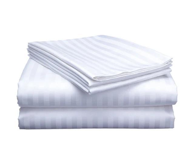 Stripped cotton bedsheets
