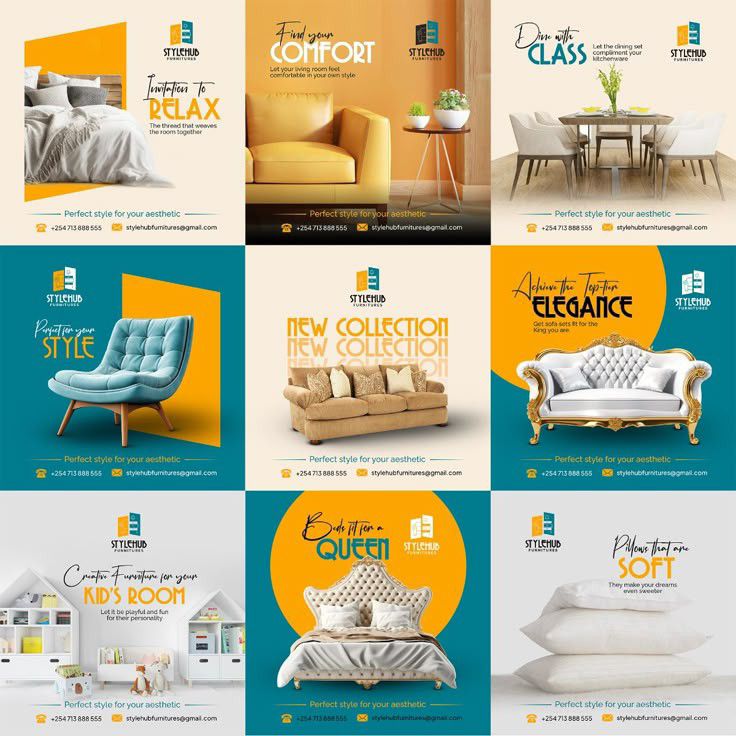 Social media post designs