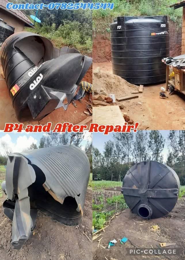 Before and after repair!