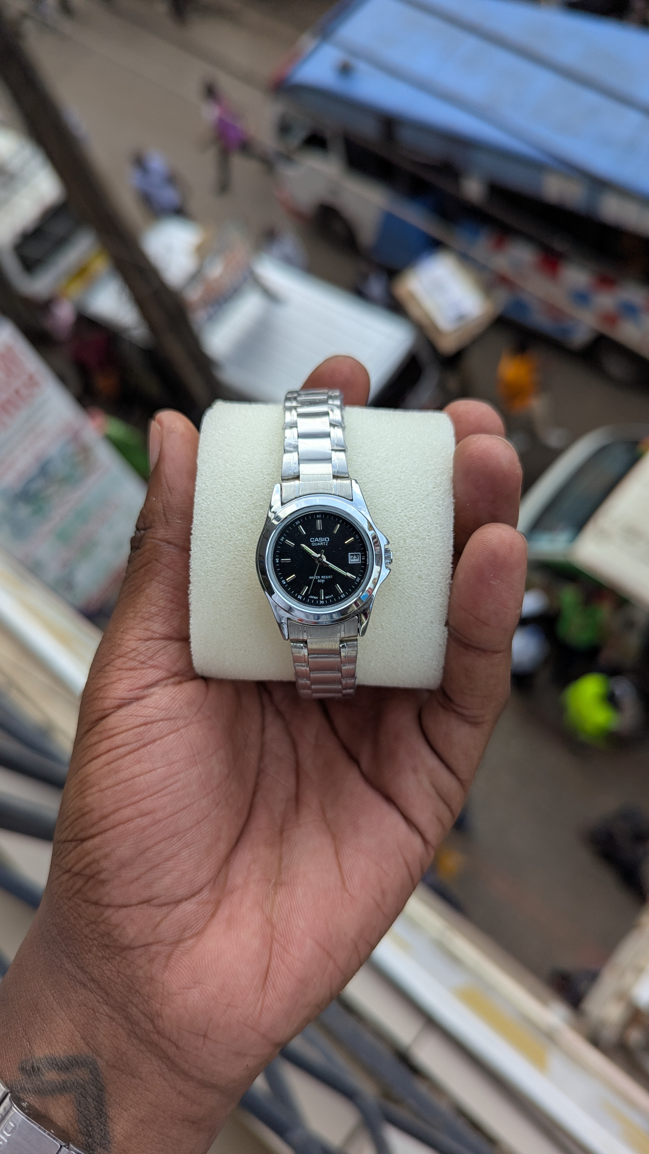 Casio Silver and Black Ladies' Watch