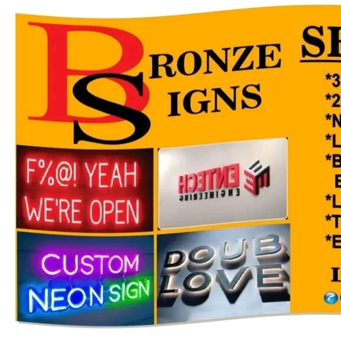 Bronze signs