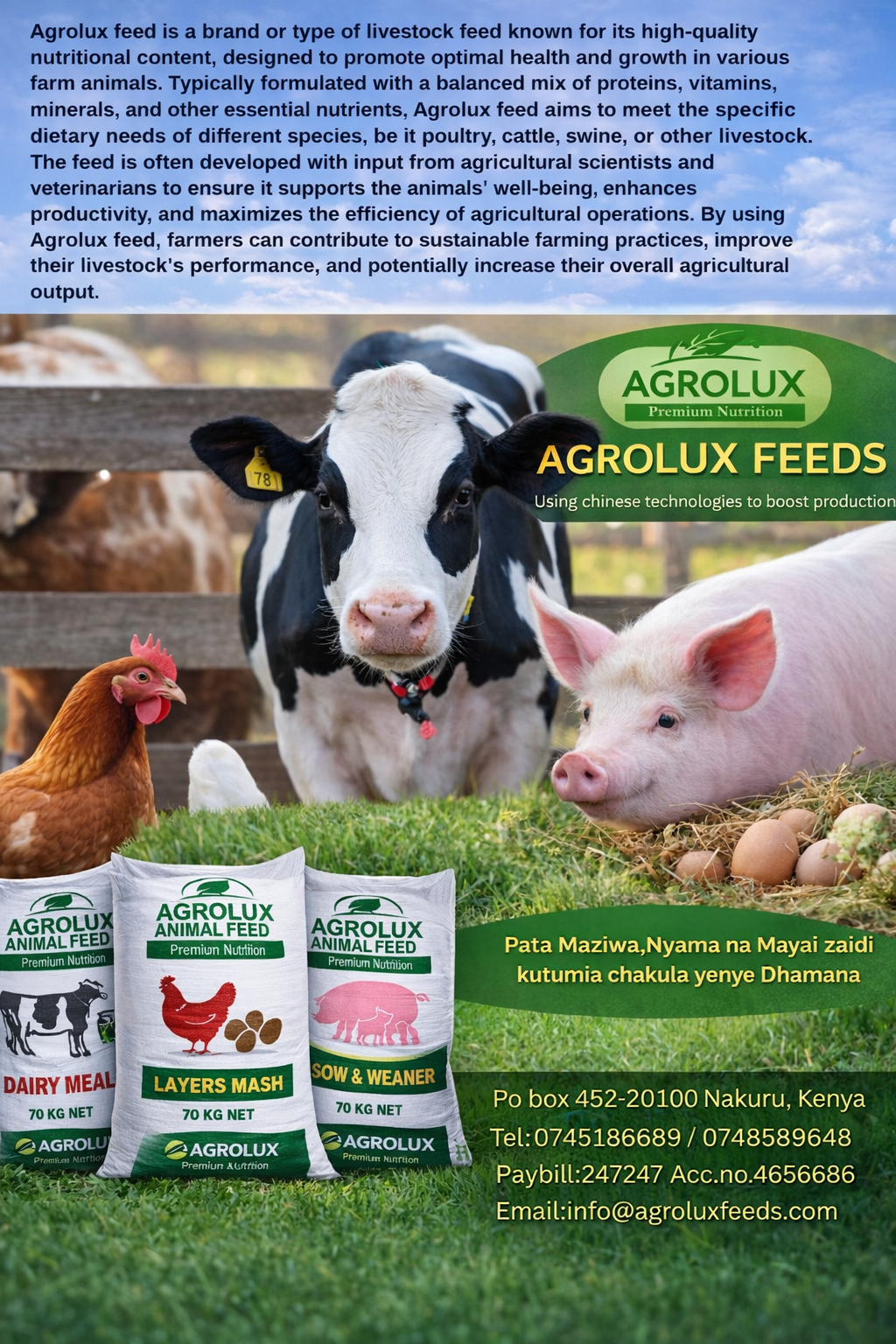 AGROLUX ANIMAL FEEDS